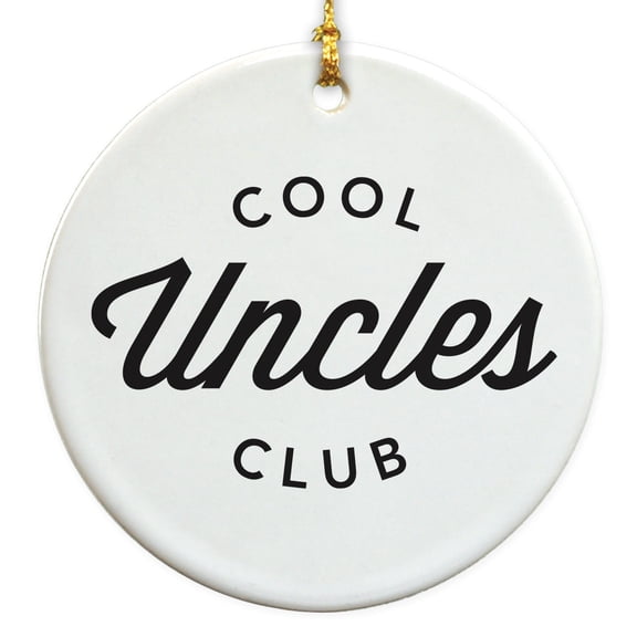 Cool Uncle Christmas Round Disc Ornament