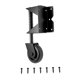 thumbnail image 5 of Rueda de puerta de madera pesada de 4" con soporte de montaje de metal, accesorio resistente Izquierda, 5 of 9