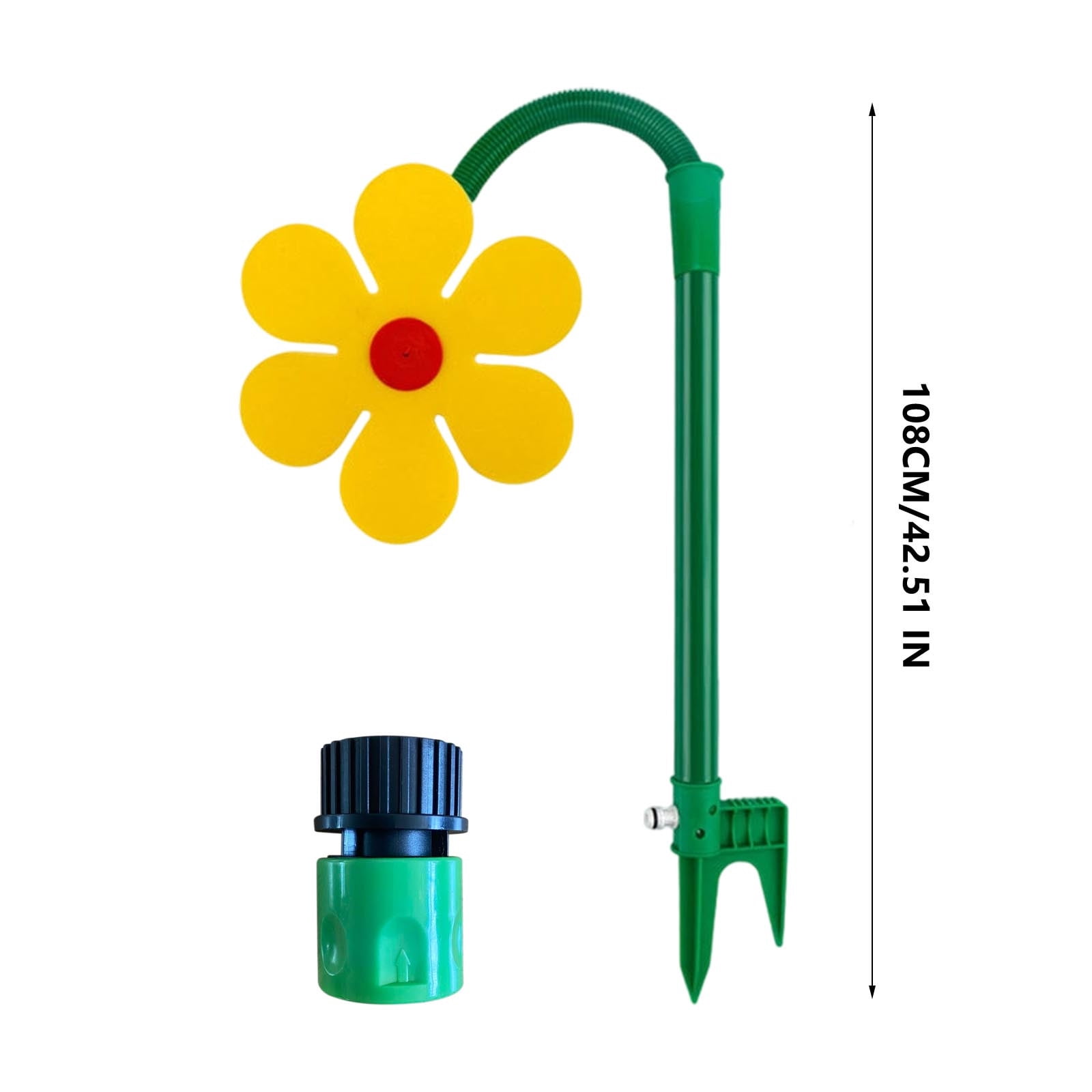 2026 NEW Crazy Daisy Sprinkler Crazy Dancing Flower Water Sprinklers Funny 360° Rotating Sun Flower Dancing Daisy Lawn Sprinkler for Yard Watering