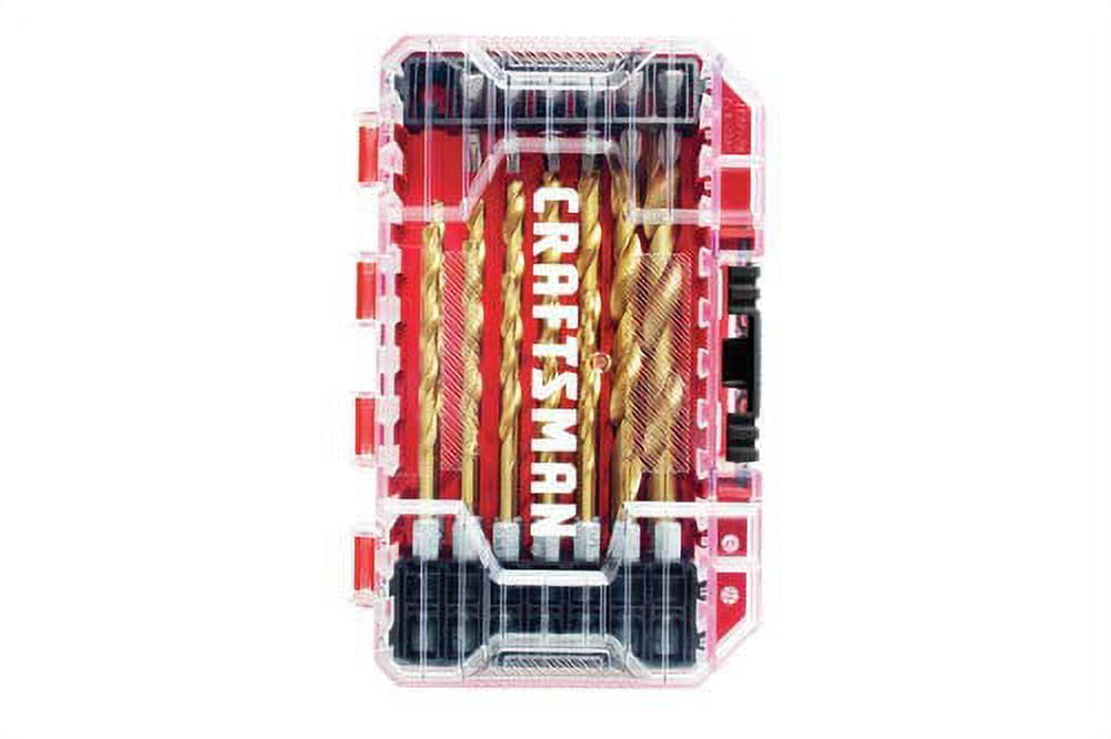 Craftsman CMAM3211 Drill Bit Set Screwdriver Set 21 Piece Titanium Walmart