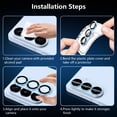 thumbnail image 6 of CASEFIV for Samsung Galaxy S26 Plus Camera Lens Protector Tempered Glass Camera Cover,9H Hardness Aluminum Metal Lens Film,Anti-Scratch Strong Stickiness Case Friendly,1 Pack Blue, 6 of 8