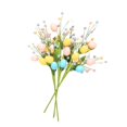 thumbnail image 2 of Rama de árbol de Pascua con huevo de Pascua, arreglo floral, adorno decorativo 3 piezas, 2 of 9