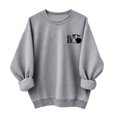 thumbnail image 5 of Jsaierl Women's Halloween Sweatshirts Spooky Print Pullovers Fall Loose Fit Round Neck Long Sleeve Sweater Tops Halloween Costumes, Sizes S-2XL, 5 of 7