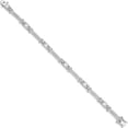 thumbnail image 2 of Sterling Silver Rhodium-Plated Cz Bracelet Made In China qx361cz, 2 of 5