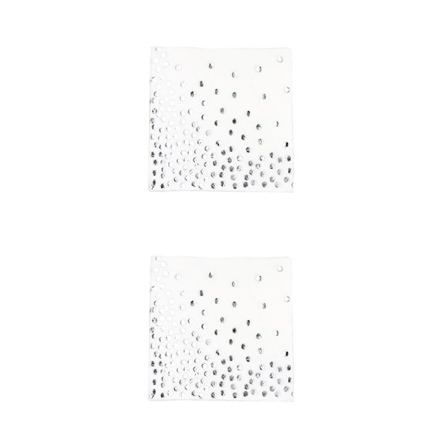 Toystoory 20 hojas de servilletas, toallas de papel para el hogar, 33*33cm, decoraciones de cuadradas doradas, plateadas y doradas, vajilla de Plata 2Conjunto