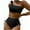Black, variant on Elainilye Fashion Swimsuits for Women Sexy Solid Swimwear Bikini Set Two Piece Swimsuit Bathing Suit Swimwear,Black