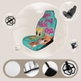 thumbnail image 4 of Super Kitties Car Seat Covers Nonslip Elastic Front Seat Protector Fashion Prints Seat Mat Cover Universal for Most Cars, Suvs, Truck, Vehicle Interior Decor Gifts 1PCS, 4 of 6