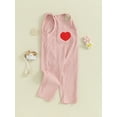 thumbnail image 3 of Bslissey Little Girls Corduroy Overalls Toddler Girl Sleeveless Heart Pattern Jumpsuit with Pocket Kids Casual Romper Pants Daily Clothes 2T 3T 4T 5T, 3 of 8