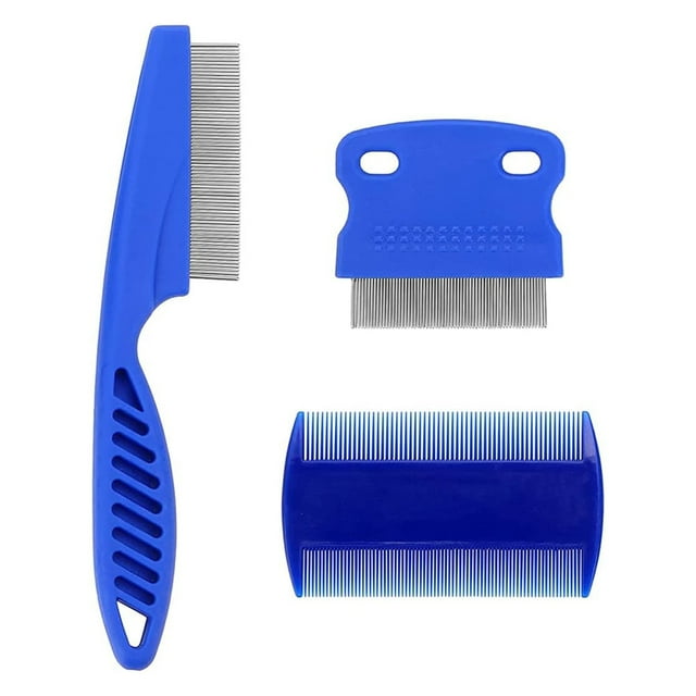 Professional Grooming Tool, Fine Tooth Comb Compatible with Cats Dogs, Strong & Durable & Smooth Edge Teeth, Portable Pet Comb