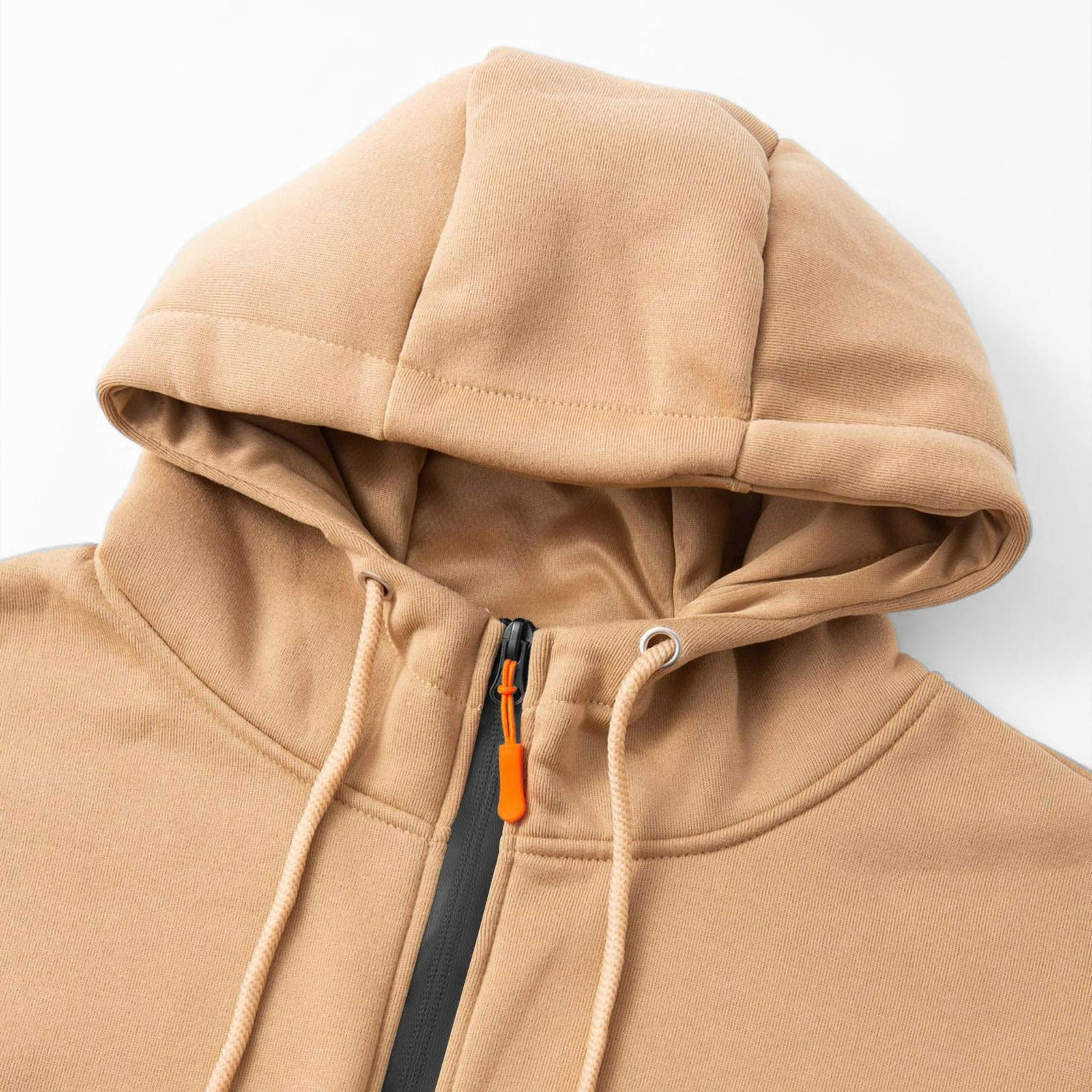 JUUYY Weighted Hoodie for Anxiety Comfort Hoodies for Anxiety Streetwear Hooded Trendy Long Sleeve Sweatshirts Khaki XL