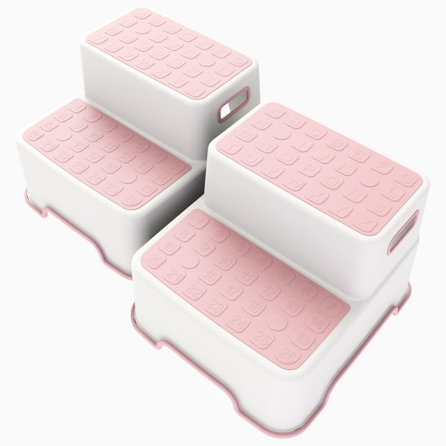 Taburete ZLMHYYM para lavabo de baño para niños pequeños, paquete de 2