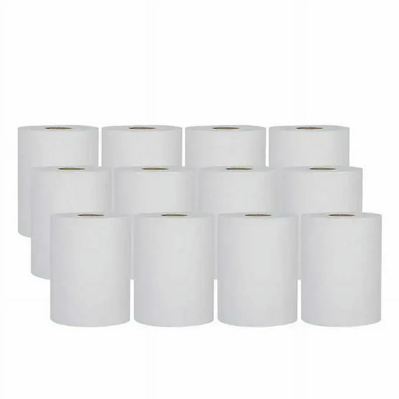 White Swan Single Ply Paper Towel Rolls - 20.3 cm Ã— 152.4 m, 12-Pack, 100% Recycled