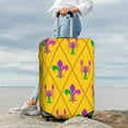 thumbnail image 4 of Uemuo Mardi Gras Crayfish and Fleur de lis Printed Washable Luggage Cover - Fashion Suitcase Protector Fits 18-32 Inch Luggage -, 4 of 9
