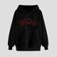 thumbnail image 4 of Fuera Del Hombro Manga Larga Tops para las Mujeres Impreso Sudadera con Capucha Cuello Redondo Sudadera Casual, Invierno Cálido Top para el Club de Trabajo Y el Uso Diario, 4 of 8
