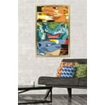 thumbnail image 2 of Pokémon - Trio Distortion Wall Poster, 22.375" x 34", Framed, 2 of 3