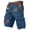 Dark Blue_01, variant on USA 250th Anniversary Men's Vintage Cargo Shorts Patriotic Flag Print Hiking Short with Pockets