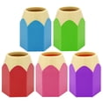 thumbnail image 1 of Cute Pencil Shaped Pen Holder in Assorted Color for Storage with Big Opening Design 5pcs, 1 of 8