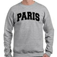 thumbnail image 2 of Paris College Style Long Sleeve Shirt Unisex 3X-Large Grey, 2 of 5