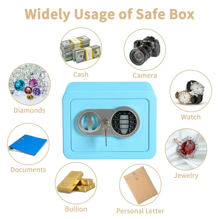 Locksworth Electronic Safe Box, 0.2 Cu Ft Steel with Fireproof Bag photo 2