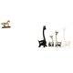 thumbnail image 1 of Escultura Figura Obra de Arte Adorno Coleccionable Estatua para Decoración de Escritorio Estantería Muebles de Sala Decoración del Hogar Jirafa Estatu, 1 of 8
