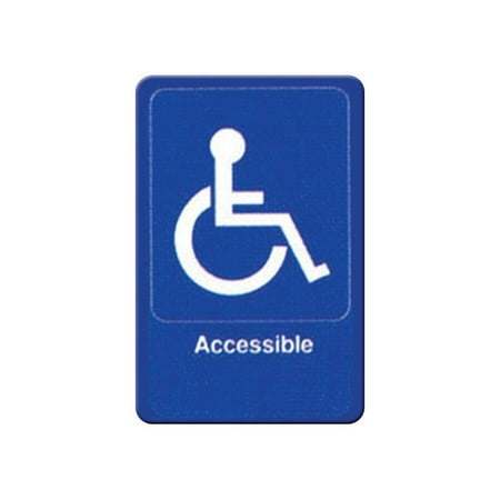 

Information Sign Accessible 6 x 9 Blue