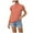 053 Red, variant on Fanxing Womens Mock Turtleneck Shirts Ruffles Short Sleeve T Shirts Slim Fit Summer Tops Elegant Blouses Green,L