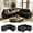 Black, variant on 79" Modular Sectional Sofa with Pull Out Bed, Chenille L-Shaped 5-Seat Couch with USB Ports, Adjustable Backrest, Storage Seats, Tool-Free Assembly – Black