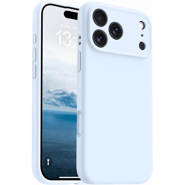 FANGQIULI Magnetic for iPhone 17 Pro Case,Classic Liquid Silicone Mobile Phone Case,Integrated Camera Control Button,Anti-Scratch Microfiber Lining