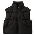 thumbnail image 2 of QUOTAY Boys' Outerwear Jackets & Coats Vest for Kids Warm Sleeveless Down Jacket Winter Thickened Wear Z01_Black,150, 2 of 2
