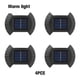 thumbnail image 5 of Ounissouiy Paquete de 4 luces de pared con energía solar, impermeables, porche, patio trasero, entrada, patio, calle, césped, camino, escalera, lámpara Iluminación y accesorios Luz calida Ounissouiy HA073275-02, 5 of 6