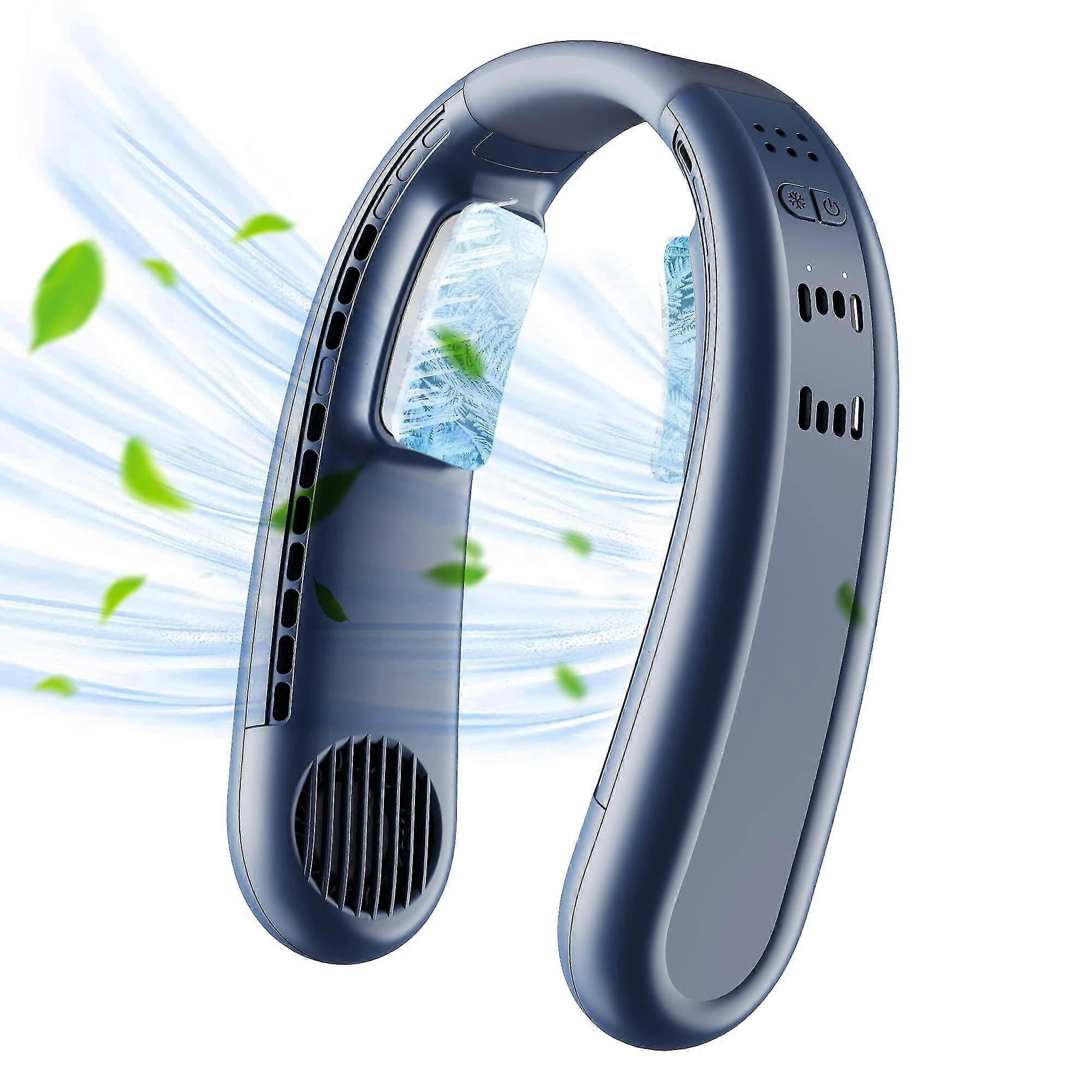 Bladeless Cooling Neck Fan, Hands Free Semiconductor Cooling Chip ...