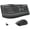 Gray and Blue Characters, variant on RECCAZR Ergonomic Wireless Keyboard and Mouse Combo, Leather Cushioned Palm Rest, Wave Keys, 3-Level DPI Adjustable Wireless Ergonomic Mouse for Windows, Mac OS Desktop/Laptop/PC（Black)
