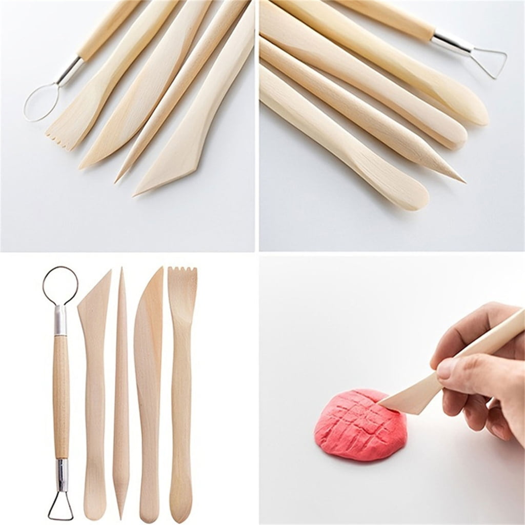 32Pcs Pottery Clay Sculpting Tools Pottery Carving Tools wtih Apron and Bag