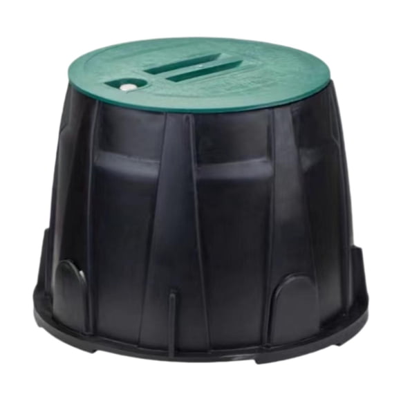DYNWAVECA Sprinkler Valve Box Irrigation Valve Box Portable Premium Sturdy Easy to Install Underground Valve Box for Farm Ground Garden