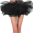 thumbnail image 2 of Tanhomme Women's LED Skirt Light Up Tutus Glow Tulle Dance Skirts Party Rave Festival Halloween Clothes Tulle Skirt 6 Layered Tutu Mini Balls Gown Skirt Women Classic Princess Ballet Skirts, 2 of 4