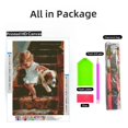 thumbnail image 2 of Puppy Dog Down Stairs 5D Diamond Art DIY Paint with Full Drill Round Diamond Gems Painting by Number Kits for Adults Art Craft Home Wall Decor 15.8x19.8inch, 2 of 8