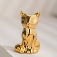 thumbnail image 2 of Eqslft Toilet Bolt Lids Gold Ceramic Cute Cat,Animal Shape Toilet Bolt Lids Replacement Bathroom Decorations Avoid Rust Toilet Bolt Lids(Golden), 2 of 4