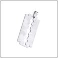 thumbnail image 5 of Jinsinto Punk Rock Stainless Steel Razor Blade Tag Pendant Wheat Chain Necklace, 5 of 5