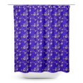 thumbnail image 1 of S4Sassy Blue Blossom & Paradise Whydah Bird Decorative Waterproof Printed Shower Curtain Roller Hooks Drapes-60 x 70 Inch, 1 of 6