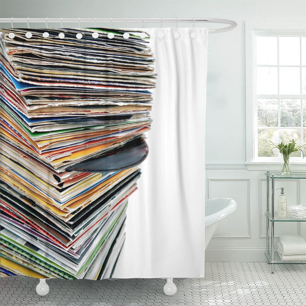 PKNMT Stack Vinyl Records Collection Player Sleeve Vintage Album Shower