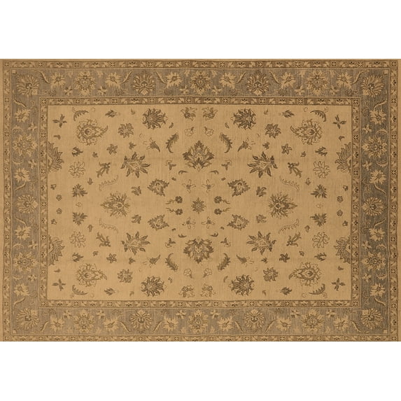 Ahgly Company Indoor Rectangle Oriental Brown Traditional Area Rugs, 8' x 12'