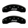 thumbnail image 4 of MGP 4 Caliper Covers Engraved Front & Rear JEEP Black finish silver ch Fits select: 1999-2002 JEEP GRAND CHEROKEE LAREDO, 4 of 6