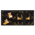 thumbnail image 4 of Chririnla Polyester Trifold Card Wallet with Portable Thin Children's Wallet for Sports, Corgi With Music Notes Youth Wallet, 4 of 6