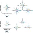 thumbnail image 2 of Calcomanías para ventanas con forma de estrella en 2 tamaños, calcomanías para vidrio, calcomanías para atrapar el sol en 3D, película de vinilo prismática no adhesiva, calcomanía de alerta, 2 of 5