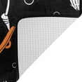 thumbnail image 4 of SKYSONIC Skateboarding Skeletons Haloween Area Rug Pad Dining Room Bedroom 5'x3', 4 of 6