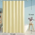 thumbnail image 2 of Shower Curtain or Liner with 3 Magnets - Soft Hotel Quality Fabric Shower Curtain for Bathroom, Light-Weight & Machine Washable - Standard Size 72x72, 2 of 9