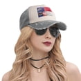 thumbnail image 6 of North Carolina Flag Painted Distressed Baseball Cap Dad Hats for Men Women Vintage Trucker Hat Low Profile Ball Caps, 6 of 7
