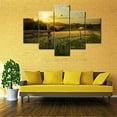 thumbnail image 5 of TISHIRON 5PCS Framed Canvas Wall Art Set,60"x40" Rural Field and Grass Canvas Art Decor, 5 of 7