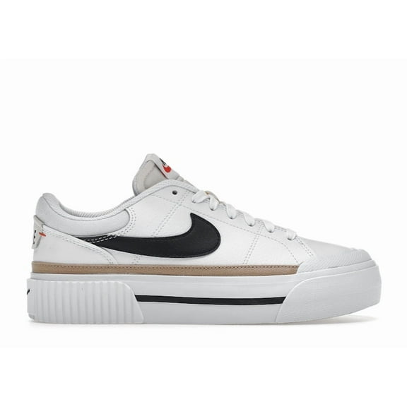 Nike Women's Court Legacy Lift White Black Shoes, from StockX