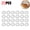 20 PCS, variant on Reusable Elastic Aluminum Foil Food Cover, Heat Resistant Washable Lid for Leftover Storage